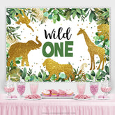 Safari Wald Boho Hintergrund zum 1. Geburtstag